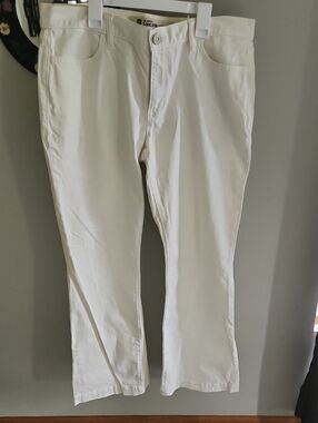 Women's GAP White Long and Lean Denim